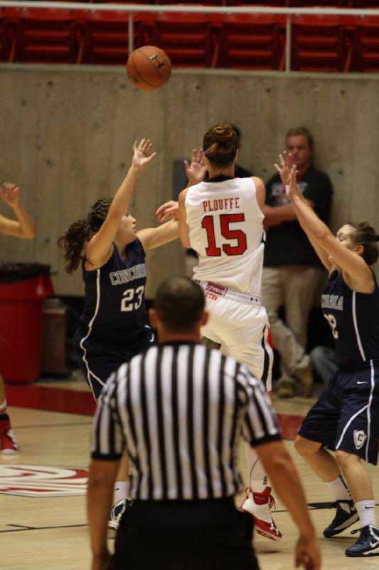 2012-11-01 19:08:20 ** Basketball, Concordia, Michelle Plouffe, Utah Utes, Women's Basketball ** 