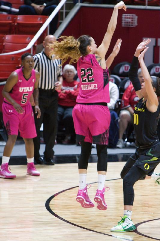 2015-02-20 19:37:44 ** Basketball, Cheyenne Wilson, Damenbasketball, Danielle Rodriguez, Oregon, Utah Utes ** 