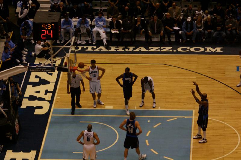 2008-03-03 20:31:12 ** Basketball, Utah Jazz ** Freethrow for the Mavericks.