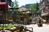 Vail's town center: gift stores and restaurants.