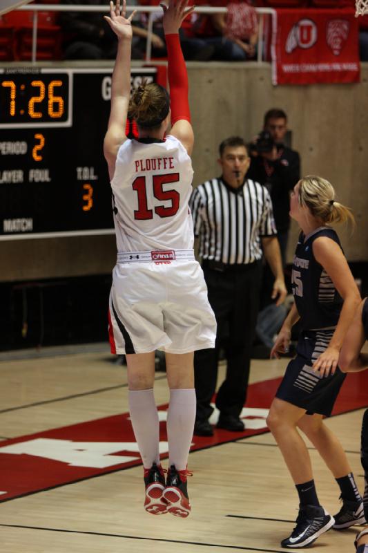 2012-11-27 19:55:11 ** Basketball, Michelle Plouffe, Utah State, Utah Utes, Women's Basketball ** 