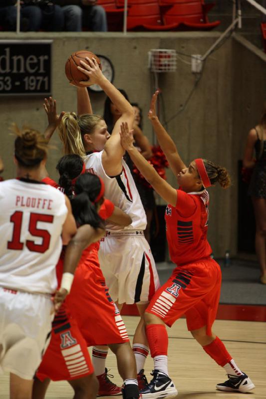 2013-01-18 20:10:33 ** Arizona, Basketball, Damenbasketball, Michelle Plouffe, Taryn Wicijowski, Utah Utes ** 
