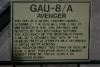 Beschreibung der GAU-8/A "Avanger" Kanone der A-10.