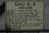 Description of the GAU-8/A "Avenger" cannon of the A-10.