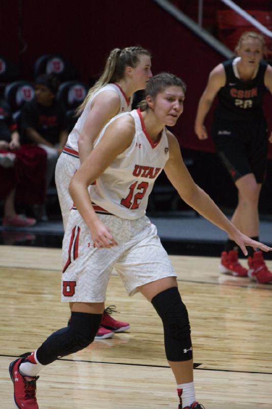 2015-12-03 19:12:13 ** Basketball, CSUN, Emily Potter, Paige Crozon, Utah Utes, Women's Basketball ** 