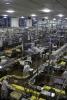 Conveyor belts in the cheese factory.