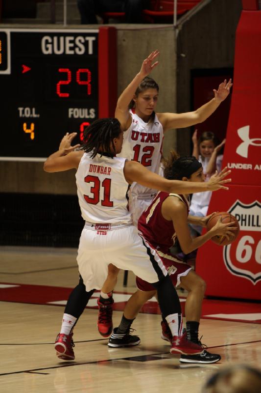 2013-11-08 21:28:36 ** Basketball, Ciera Dunbar, Emily Potter, University of Denver, Utah Utes, Women's Basketball ** 