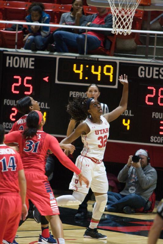 2017-01-08 12:35:09 ** Arizona, Basketball, Tanaeya Boclair, Utah Utes, Women's Basketball ** 