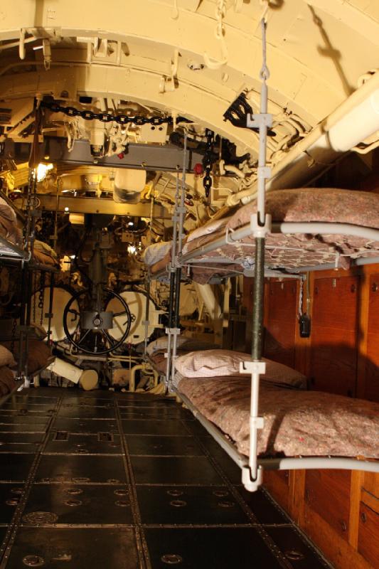 2014-03-11 10:20:47 ** Chicago, Illinois, Museum of Science and Industry, Submarines, Type IX, U 505 ** Rear torpedo room.