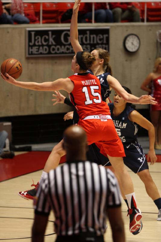 2012-12-08 16:03:12 ** Basketball, BYU, Michelle Plouffe, Utah Utes, Women's Basketball ** 