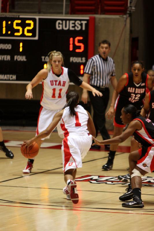 2010-02-21 14:11:50 ** Basketball, Janita Badon, SDSU, Taryn Wicijowski, Utah Utes, Women's Basketball ** 