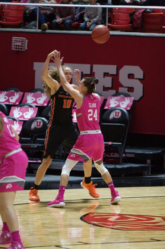 2018-01-26 19:12:44 ** Basketball, Megan Jacobs, Oregon State, Tilar Clark, Utah Utes, Women's Basketball ** 