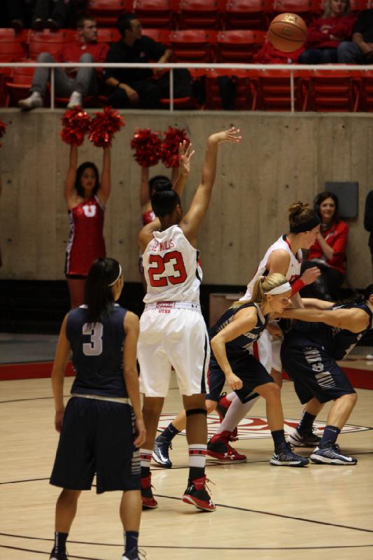 2012-11-27 19:16:34 ** Ariel Reynolds, Basketball, Michelle Plouffe, Utah State, Utah Utes, Women's Basketball ** 