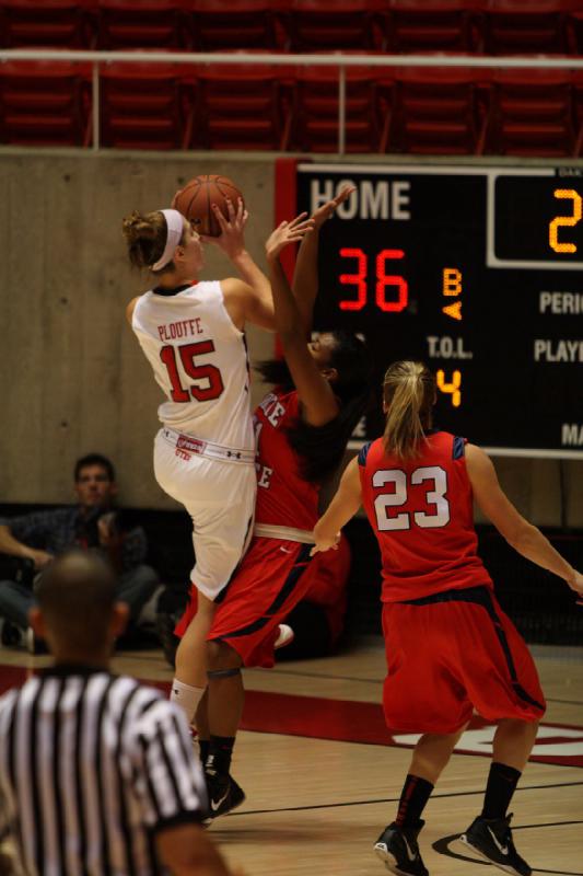 2011-11-05 17:35:32 ** Basketball, Dixie State, Michelle Plouffe, Utah Utes, Women's Basketball ** 