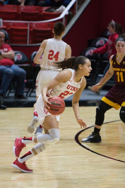 2017-12-31 12:22:48 ** Arizona State, Basketball, Damenbasketball, Daneesha Provo, Tilar Clark, Utah Utes ** 