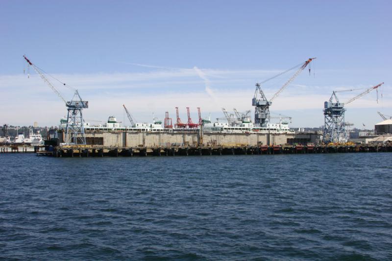 2007-09-01 14:14:46 ** Seattle ** Trockendocks an der Nordspitze von 'Harbor Island'.