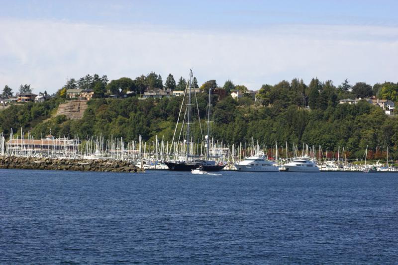 2007-09-01 13:56:26 ** Seattle ** Marina im Norden von Seattle.