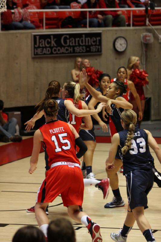 2012-12-08 16:12:13 ** Basketball, BYU, Iwalani Rodrigues, Michelle Plouffe, Taryn Wicijowski, Utah Utes, Women's Basketball ** 