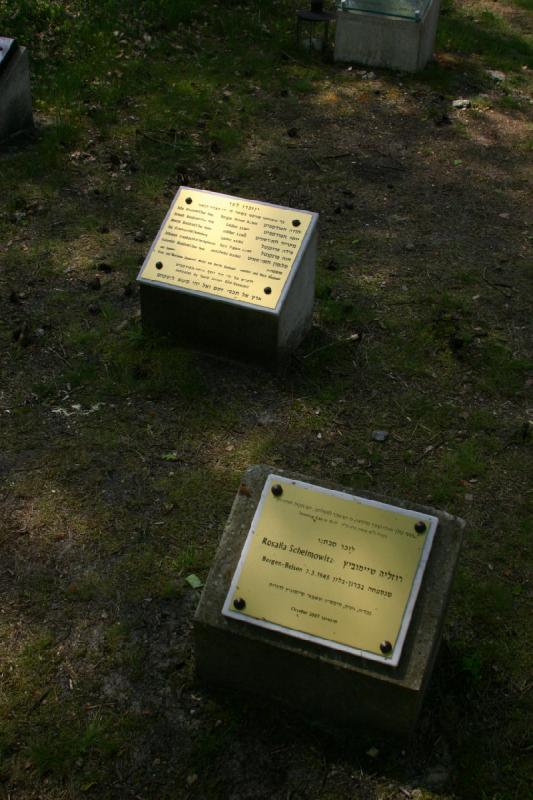 2008-05-13 12:00:52 ** Bergen-Belsen, Concentration Camp, Germany ** Memorial plaques for some of the victims.