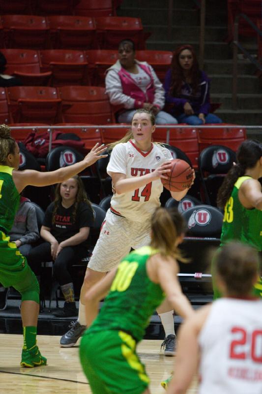 2016-01-24 15:24:24 ** Basketball, Damenbasketball, Katie Kuklok, Oregon, Paige Crozon, Utah Utes ** 
