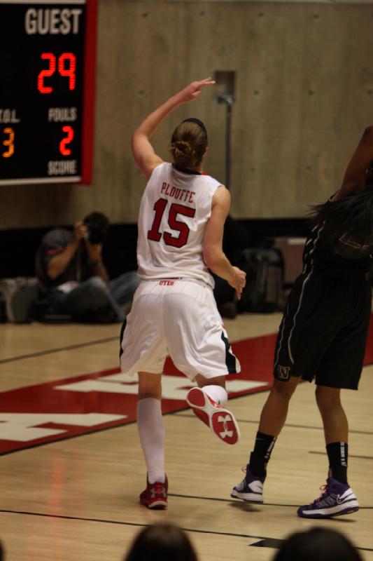 2013-02-22 19:04:36 ** Basketball, Michelle Plouffe, Utah Utes, Washington, Women's Basketball ** 
