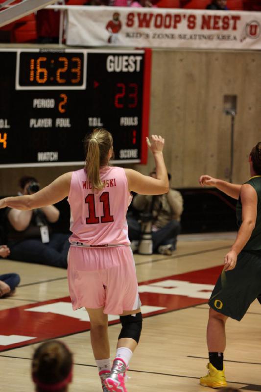 2013-02-08 20:00:58 ** Basketball, Oregon, Taryn Wicijowski, Utah Utes, Women's Basketball ** 