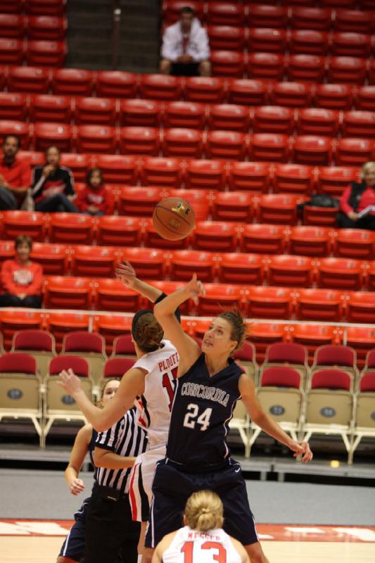 2012-11-01 18:59:53 ** Basketball, Concordia, Michelle Plouffe, Utah Utes, Women's Basketball ** 