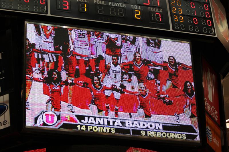 2011-12-06 20:39:15 ** Basketball, Idaho State, Janita Badon, Utah Utes, Women's Basketball ** 