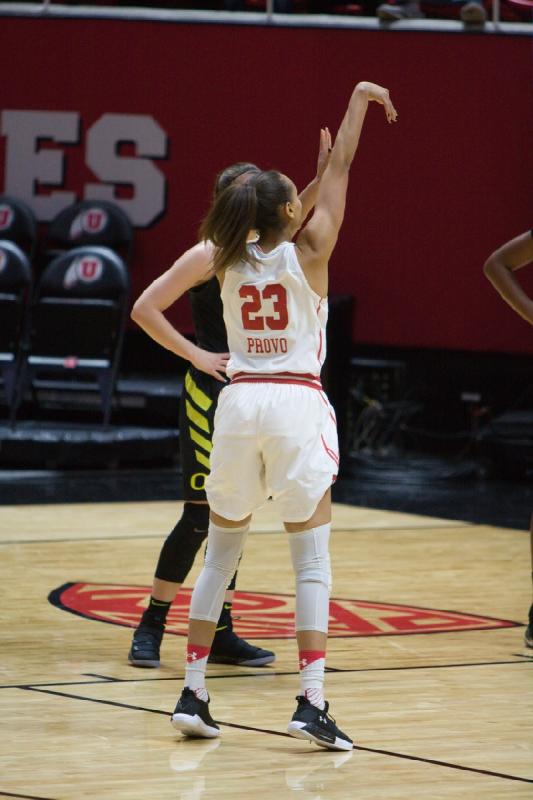 2018-01-28 12:45:34 ** Basketball, Daneesha Provo, Oregon, Utah Utes, Women's Basketball ** 