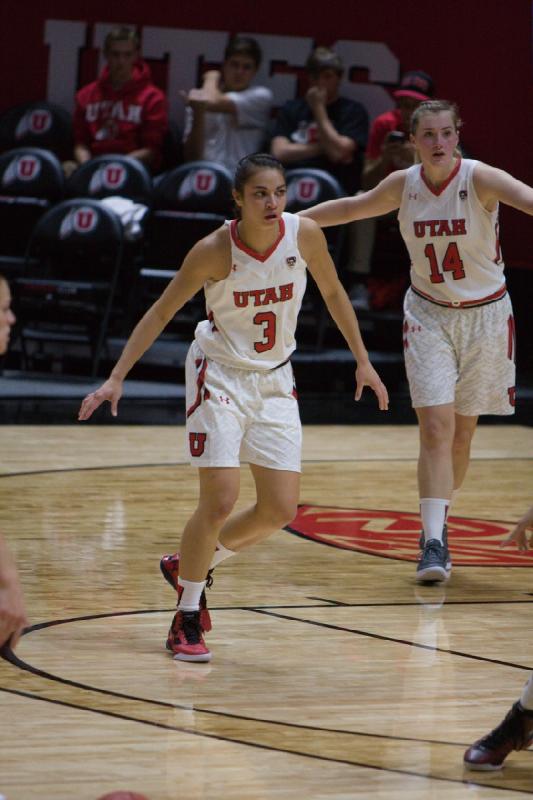 2015-11-13 18:42:46 ** Basketball, Damenbasketball, Malia Nawahine, Paige Crozon, South Dakota, Utah Utes ** 