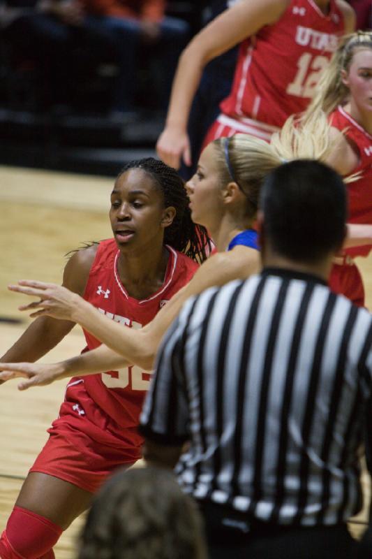 2016-12-10 17:47:13 ** Basketball, BYU, Damenbasketball, Emily Potter, Paige Crozon, Tanaeya Boclair, Utah Utes ** 