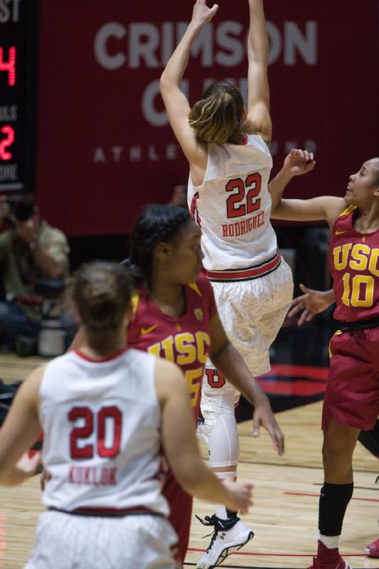 2016-01-29 20:42:06 ** Basketball, Damenbasketball, Danielle Rodriguez, Katie Kuklok, USC, Utah Utes ** 