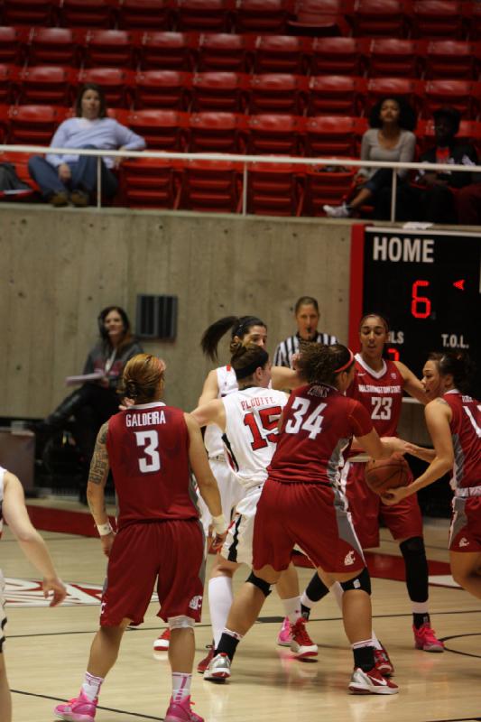 2013-02-24 14:12:41 ** Basketball, Chelsea Bridgewater, Damenbasketball, Michelle Plouffe, Paige Crozon, Utah Utes, Washington State ** 