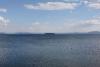 Island in the middle of Yellowstone Lake.