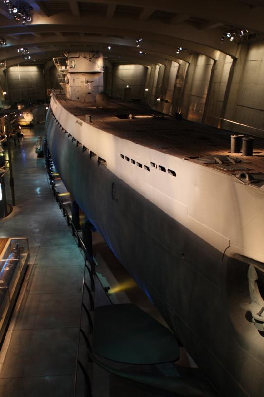 2014-03-11 09:36:32 ** Chicago, Illinois, Museum of Science and Industry, Submarines, Type IX, U 505 ** The building has been modeled after a submarine pen.