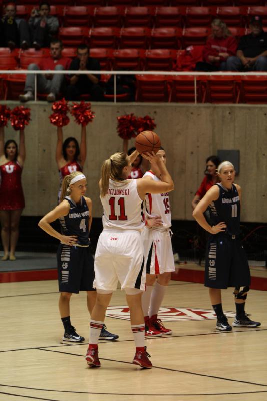 2012-11-27 19:02:05 ** Basketball, Michelle Plouffe, Taryn Wicijowski, Utah State, Utah Utes, Women's Basketball ** 