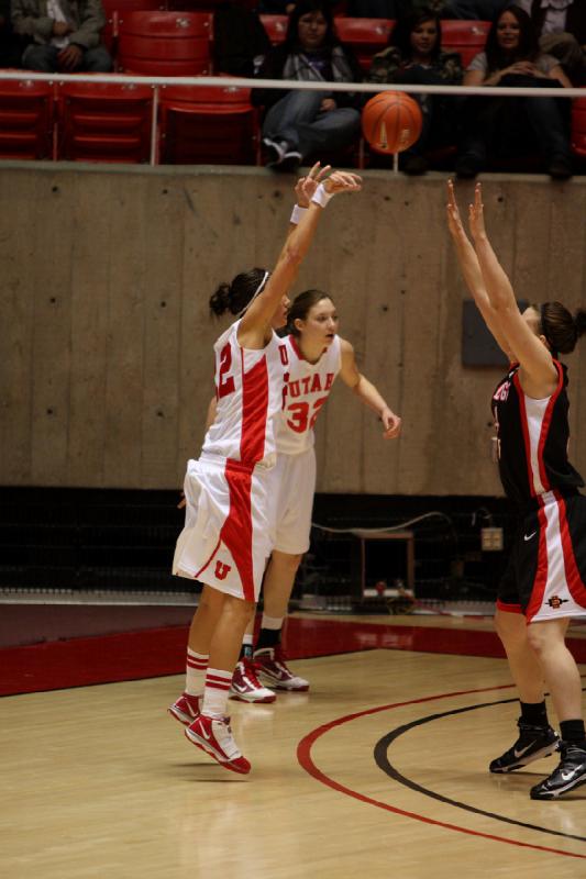 2010-02-21 14:25:46 ** Basketball, Damenbasketball, Diana Rolniak, Halie Sawyer, SDSU, Utah Utes ** 