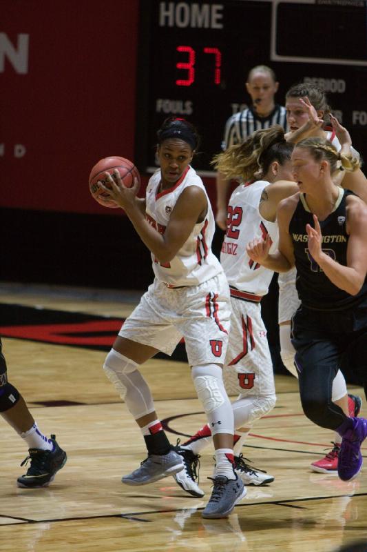 2016-01-04 18:56:02 ** Basketball, Danielle Rodriguez, Emily Potter, Tanaeya Boclair, Utah Utes, Washington, Women's Basketball ** 