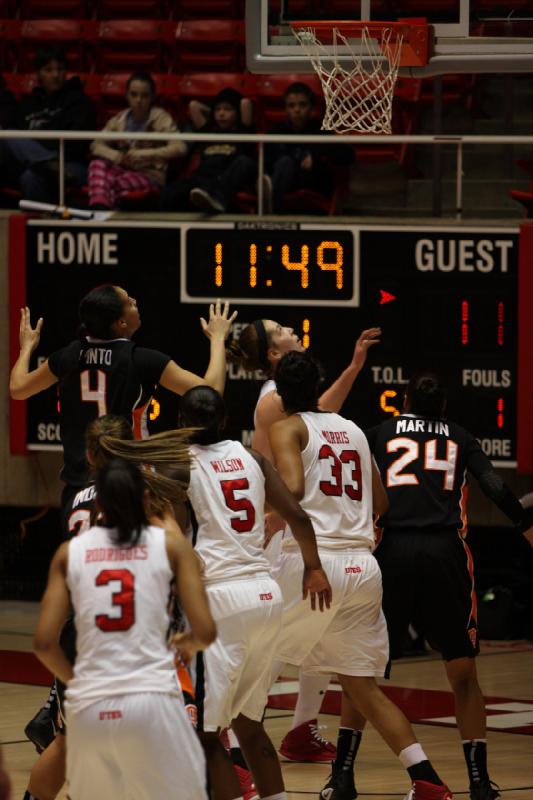 2012-03-01 19:12:55 ** Basketball, Cheyenne Wilson, Iwalani Rodrigues, Michelle Plouffe, Oregon State, Rachel Morris, Utah Utes, Women's Basketball ** 