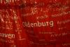 Oldenburg, my home town on a piece of art in the garden of the mission of the state Lower Saxony.