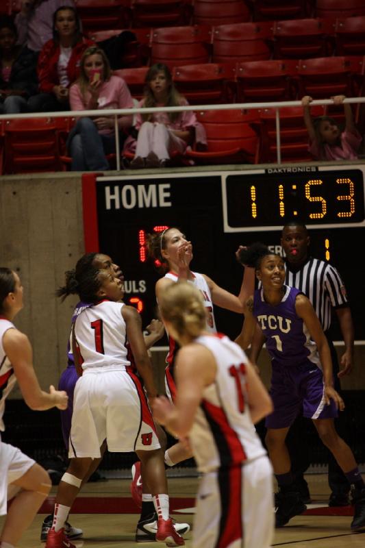 2011-01-22 18:19:04 ** Basketball, Janita Badon, Michelle Harrison, Michelle Plouffe, Rachel Messer, TCU, Utah Utes, Women's Basketball ** 