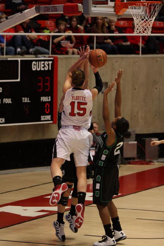 2012-12-29 16:02:22 ** Basketball, Michelle Plouffe, North Dakota, Utah Utes, Women's Basketball ** 