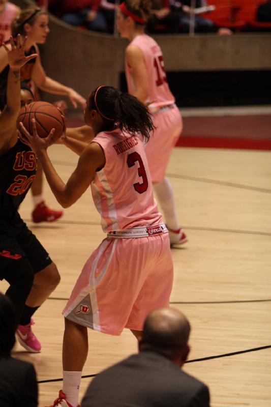 2012-01-28 16:23:25 ** Basketball, Iwalani Rodrigues, Michelle Plouffe, USC, Utah Utes, Women's Basketball ** 