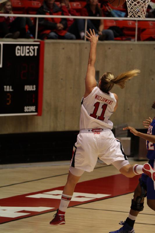 2012-12-15 16:15:15 ** Basketball, Houston Baptist Huskies, Taryn Wicijowski, Utah Utes, Women's Basketball ** 