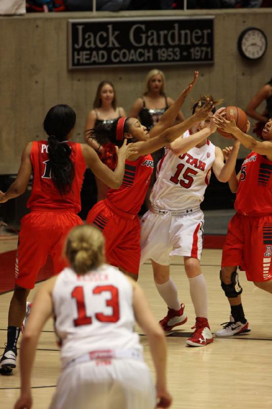 2013-01-18 20:16:46 ** Arizona, Basketball, Michelle Plouffe, Rachel Messer, Utah Utes, Women's Basketball ** 