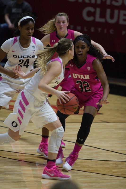 2017-02-17 19:05:16 ** Basketball, Oregon, Paige Crozon, Tanaeya Boclair, Utah Utes, Women's Basketball ** 