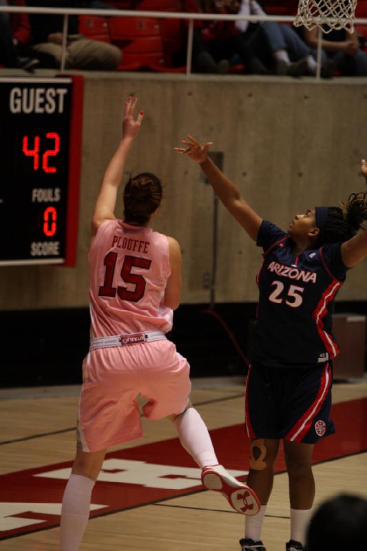2012-02-11 15:09:30 ** Arizona, Basketball, Michelle Plouffe, Utah Utes, Women's Basketball ** 