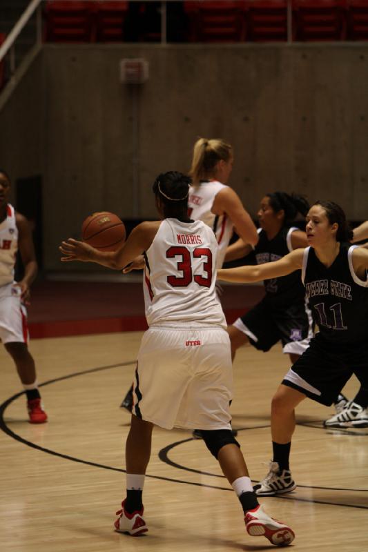 2011-12-01 19:13:12 ** Basketball, Cheyenne Wilson, Rachel Morris, Taryn Wicijowski, Utah Utes, Weber State, Women's Basketball ** 