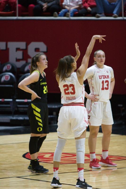 2018-01-28 12:48:14 ** Basketball, Daneesha Provo, Megan Jacobs, Oregon, Utah Utes, Women's Basketball ** 