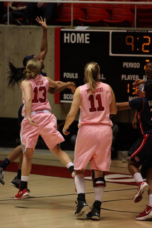 2012-02-11 15:19:09 ** Arizona, Basketball, Rachel Messer, Taryn Wicijowski, Utah Utes, Women's Basketball ** 